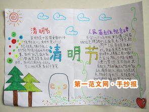 2015清明节手抄报版面设计