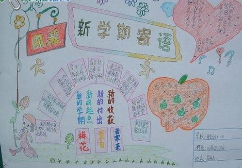 新学期,新气象手抄报,开学主题手抄报大全,创意满满