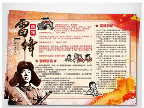 3月5日学习雷锋展板手抄报设计模板图片psd图下载其他大全编号17530574