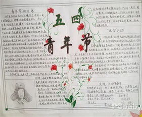 五四青年节手抄报写在五四青年节
