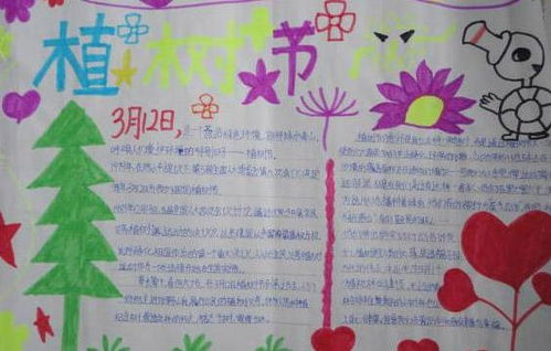 2021年植树节手抄报图片大全简单又漂亮3张