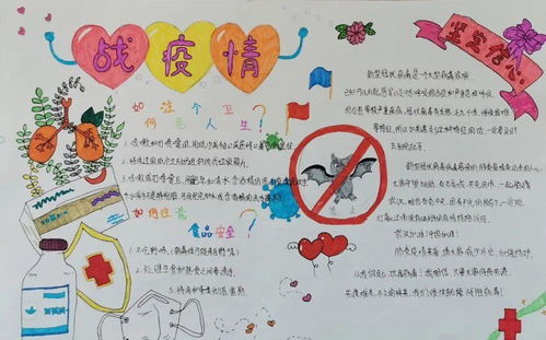 建新中学开展众志成城,共战疫情手抄报比赛