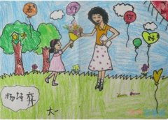 感恩母亲节主题简笔画步骤教程涂颜色漂亮