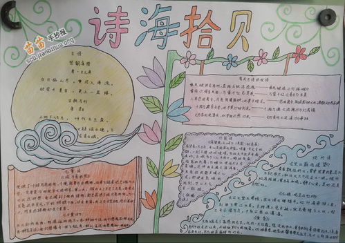 诗海拾贝手抄报图片大全资料