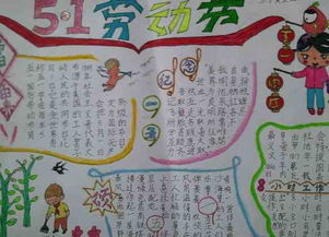 中国的劳动节手抄报绘画图片