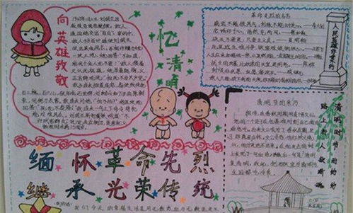 走进清明节手抄报资料