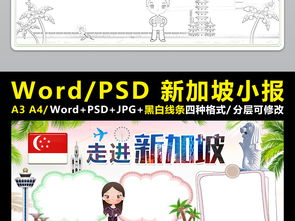 走进新加坡小报旅游旅行手抄报亚洲电子小报图片素材worddoc模板下载106.95mb地理手抄报大全学科手抄报