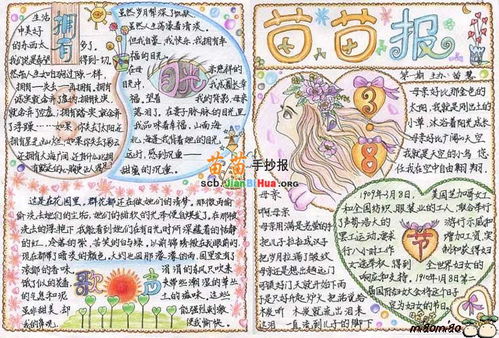 38妇女节手抄报设计图