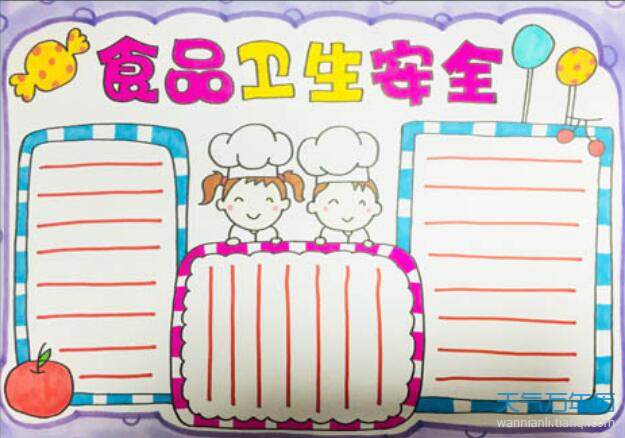 2020食品安全手抄报图片2020食品安全手抄报简单漂亮