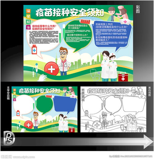 新冠肺炎疫苗接种指南手抄报小报图片