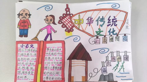 传统文化伴我成长金茵小学三年级举办中华传统文化手抄报制作活动