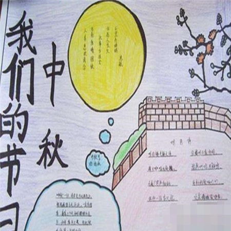 2021中秋节简单又好看的手抄报简单又漂亮的中秋节手抄报合集