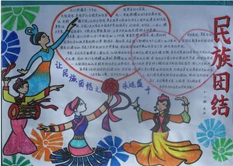 北京小学民族手抄报