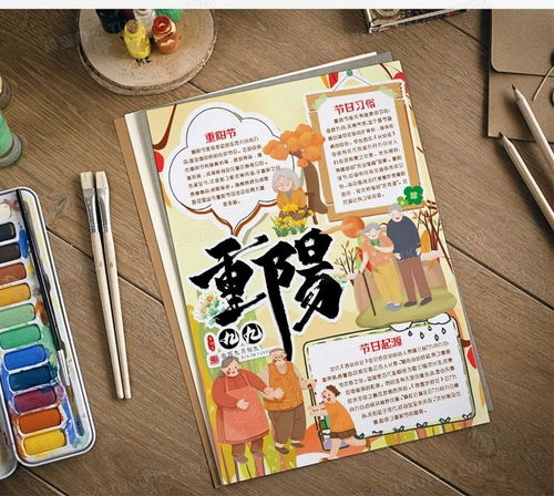 重阳节浓情小报手抄报模版word模板下载重阳节
