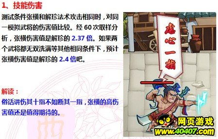 qq水浒真张横技能伤害命中实测分享