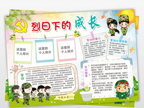 原创军训小报我的军训生活手抄报电子小报模板图片素材worddoc下载94.45mb暑假手抄报大全寒暑假手抄报