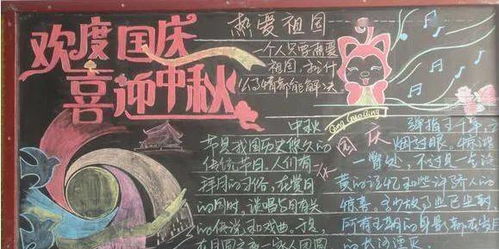 中秋国庆主题儿童画手抄报黑板报合集