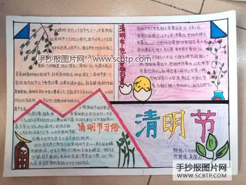 清明节手抄报图片大全简单又漂亮60张