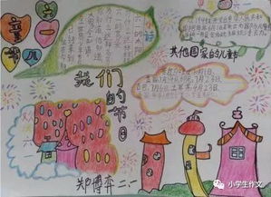 六一手抄报附儿童节由来思维导图诗歌