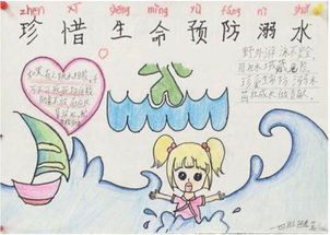 北京小学防溺水手抄报漂亮图片