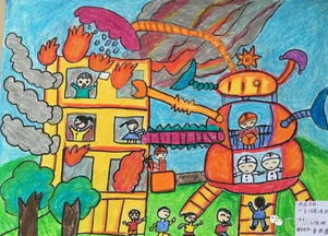 我是小小消防员第二届儿童消防绘画作文竞赛开始投票啦绘画篇