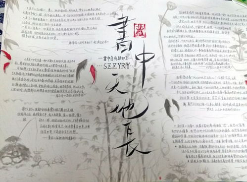 特稿多彩阅读,书香四溢高二部1班开展手抄报制作活动