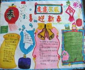 迎新年手抄报相聚的新年
