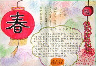 关于春节的手抄报