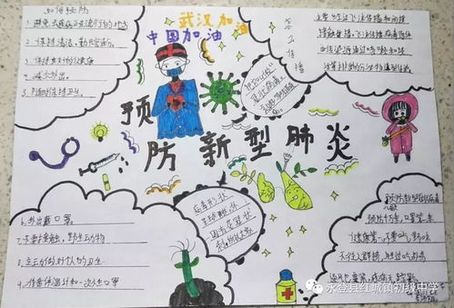 武汉加油中国加油红城镇初级中学团员及少先队员助力疫情防控战