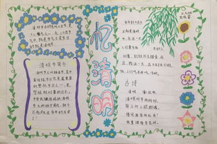 2019年北京市九年级清明节手抄报大全