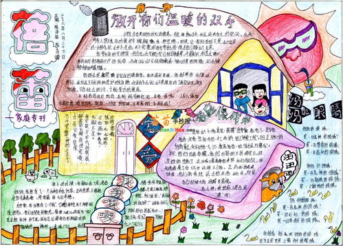 小学生家庭手抄报设计图