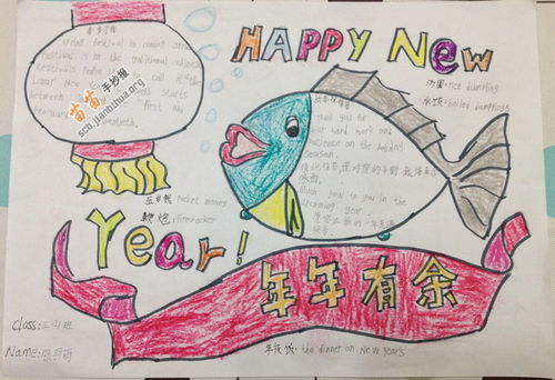 happynewyear英语手抄报简单又漂亮图片大全内容