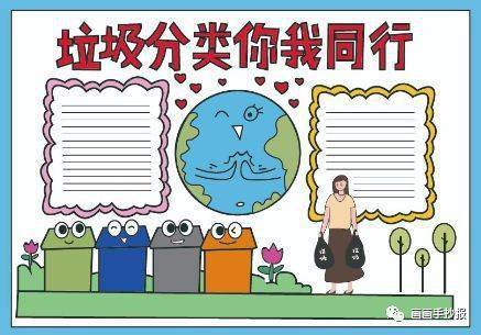 502微课垃圾分类手抄报合集