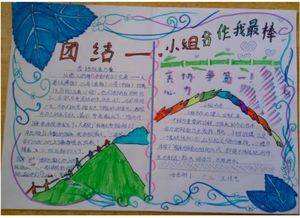 北京小学合作手抄报内容