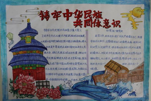 传承党的百年光辉史基因铸牢中华民族共同体意识主题手抄报比赛作品展播一
