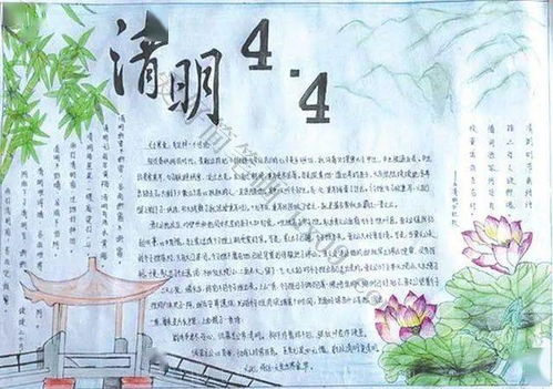 2021清明节手抄报模板,简单又实用必须收藏