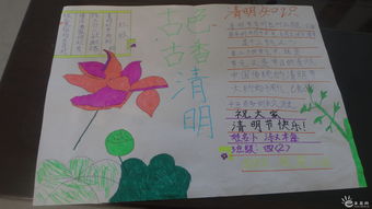 江苏省凤苑小学清明节手抄报评比活动