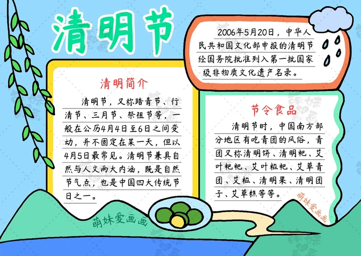 含文字内容的2023清明节手抄报模板合集,简单又漂亮,可收藏备用