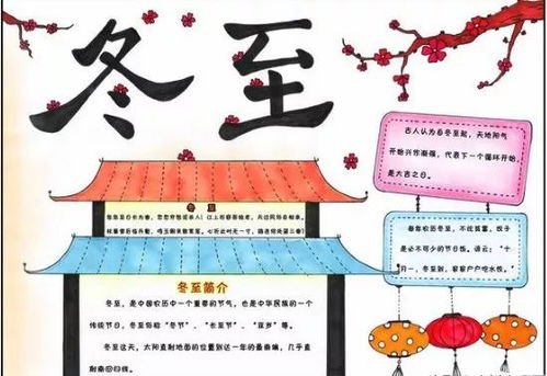 关于冬至的好词好句好诗手抄报作文素材准备好了