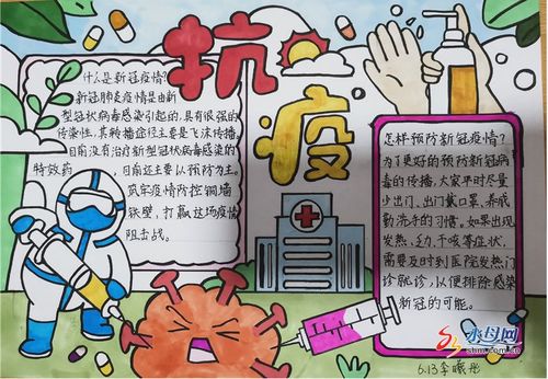 烟台港城中学组织学生精心绘制主题手抄报