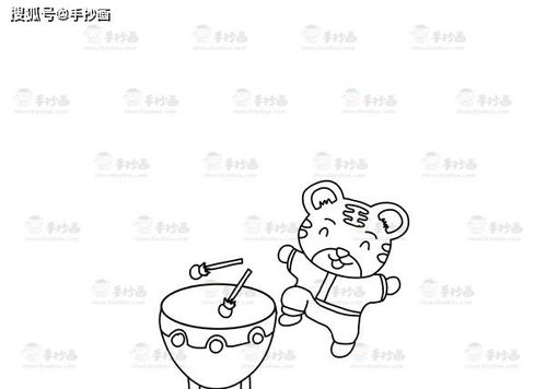 如何画虎年元旦手抄报,让我来教你