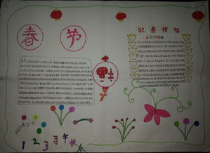 有关春节手抄报版面设计图