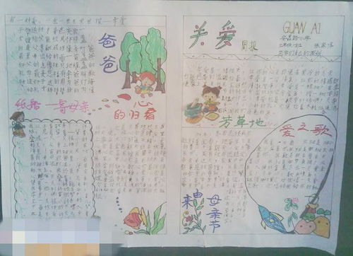 父亲节手抄报请容我致谢