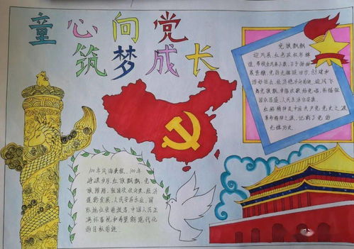 红色手抄报作品展览第一期