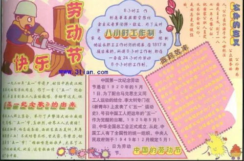 五一劳动节手抄报,快来给孩子收藏