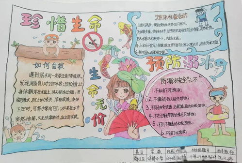 珍爱生命预防溺水梅州这些中小学生的手抄报获奖啦看有你孩子的作品吗