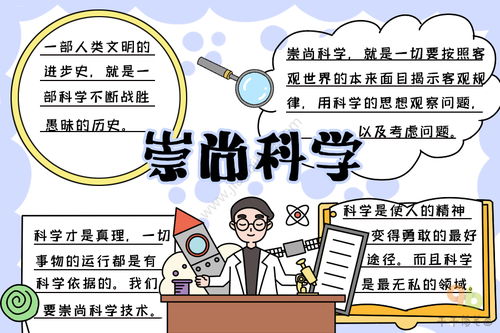 崇尚科学手抄报