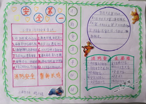 小学生消防安全手抄报图片大全
