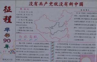 建党96周年手抄报大全庆祝纪念2017建党96周年主题手抄报资料