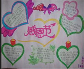 感恩节手抄报羊年感恩节祝福语2015